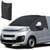Opaltool Copertura Parabrezza Anteriore Auto per Citroen Jumpy Opel Vivaro 2016-2025 | Opaltool 600D Protezione per Parabrezza Antigelo Anti-Neve Anti UV Impermeabile Ciechi dell'auto Schermo Oscurante Esterno