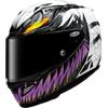 HJC RPHA 12 Anti-Venom II Marvel casco da moto Nero Bianco Lillà