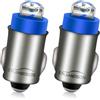 Ruiandsion BA7S COB Lampade LED Senza Polarità 12V Lotto 2 Pezzi Blu, Luci Decorative Quadro Strumenti per Moto Scooter e Piccole Barche