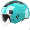 Generico CASCO JET MPH AIRE VERDE AQUAMARINA LUCIDO ECE 22.06 (M: 56 - 57 cm)