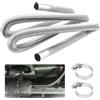 HIAHXC Tubo di scarico per riscaldatore diesel,tubi di scarico in acciaio inossidabile con 2 fascette,tubo di scarico per generatore con riduzione del rumore,kit tubo flessibile per silenziatore (200CM)
