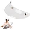 Generico Visiera/scudo per cappelli da moto, Visiera per cappelli da moto | Visiera per casco con design a tre clip - Scudo per caschi stile vintage, visione chiara, facile installazione