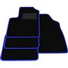 Somer Car Kit Tappetini Auto compatibili con Fiat panda 169 2003-2012 | Set Tappeti in Moquette, Tappeto auto su misura, bordo blu