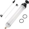 Greluma 1 Set Estrattore fluidi 500CC,estrattore olio con tubo flessibile lungo e tubi prolunga,estrattore liquido freni,pompa fluidi autoveicoli,pompa aspirazione per tosaerba,auto,navi e golf cart