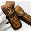 1PC Custodia In Pelle Retro Per Coltelli Pieghevoli Con Embossing