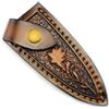 Similpelle Cintura Dritto Coltello Guaina Goffrato Cover Fisso Lama Portatile