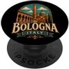 Italy Souvenir Gift Vintage Bologna Italia Viaggio Souvenir Regalo PopSockets PopGrip Adesivo