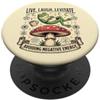 Occult Frog Cottagecore by The Maestheti Live Laugh Levitate Divertente Rana Cottagecore Occulto PopSockets PopGrip Adesivo