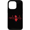 LoveAlbania Custodia per iPhone 13 Pro Mappa della bandiera del battito cardiaco dell'Albania