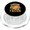 Tacos Cinco de Mayo Mexican Food Gifts Retro Sunshine & Tacos Cibo messicano Cinco de Mayo PopSockets PopGrip per MagSafe
