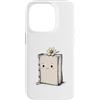 Timowo Studio Custodia per iPhone 14 Pro Libro con Fiore Illustrato
