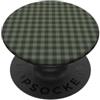 Preposh Cottagecore a quadretti piccoli a quadretti verde oliva scuro PopSockets PopGrip Adesivo