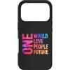 Global Unity Designs Custodia per iPhone 17 Pro Un mondo, un solo amore, un popolo, un futuro