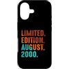 August 2000 Birthday Gift For Year 2000 Custodia per iPhone 17 Edizione Limitata Agosto 2000 Compleanno