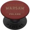 Poland born and Polish apparel Vintage Varsavia Polonia PopSockets PopGrip Adesivo