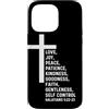 Church Bible Verses for Pastor Clergy Pr Custodia per iPhone 14 Pro Max Galati 5:22 5 22 Dio Gesù Cristiano Frutta Spirito Amore