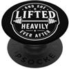 Gym Queen Lifts E lei sollevò pesantemente dopo l'umorismo di sollevamento pesi PopSockets PopGrip Adesivo