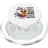 Quirky Minds Art Mentalmente creativo divertente Crazy Bird Citazione Umorismo PopSockets PopGrip per MagSafe