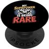 Rare Disease Warrior Gifts for Women and Mese di sensibilizzazione sulle malattie rare Zebra febbraio Malattia rara PopSockets PopGrip Adesivo