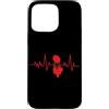 LoveAlbania Custodia per iPhone 15 Pro Max Mappa della bandiera del battito cardiaco dell'Albania