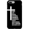 Church Bible Verses for Pastor Clergy Pr Custodia per iPhone 7 Plus/8 Plus Galati 5:22 5 22 Dio Gesù Cristiano Frutta Spirito Amore
