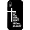 Church Bible Verses for Pastor Clergy Pr Custodia per iPhone XR Galati 5:22 5 22 Dio Gesù Cristiano Frutta Spirito Amore