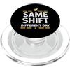 Night Shift Crew Apparel For Airport Wor Stesso turno Diverso Giorno Aeroporto Notte Turni Umorismo PopSockets PopGrip per MagSafe