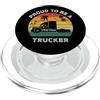 Trucker Semi Truck Driver Birthday Holid Camionista Camionista Autista Trucking Regalo Papà Mamma Uomini Donne Bambini PopSockets PopGrip per MagSafe