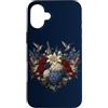 Hummingbird Apparel For Kids and Adults Custodia per iPhone 16 Plus Colibrì Patriottico Floreale Rosso Bianco Blu Giardino
