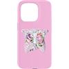 Skeleton Ribcage Floral Custodia per iPhone 15 Pro Scheletro Rib Cage Fiori Retro X-Ray Floreale Ribcage Regalo