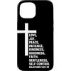 Church Bible Verses for Pastor Clergy Pr Custodia per iPhone 15 Galati 5:22 5 22 Dio Gesù Cristiano Frutta Spirito Amore