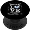 Caledonia Pride Co. Bandiera della Scozia Cuore Cardo Distressed Pride PopSockets PopGrip Adesivo