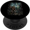 Cryptid & Cosmic Designs Bigfoot Alien UFO Foresta Incontro Cryptid PopSockets PopGrip Adesivo