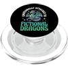 Drago Lettore Fantasy Topo Di Biblioteca Emotionally Attached To Fictional Dragons Libro Di Narrativa PopSockets PopGrip per MagSafe