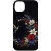 Hummingbird Apparel For Kids and Adults Custodia per iPhone 14 Plus Colibrì Fiori Rose Gigli Uccello Botanico