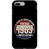 Vintage 1963 63rd Birthday Gift Men Wome Custodia per iPhone 7 Plus/8 Plus (SUL RETRO) Vintage 63 Compleanno Decorazioni Uomini 63 anni 1963 63