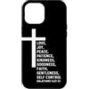Church Bible Verses for Pastor Clergy Pr Custodia per iPhone 12 Pro Max Galati 5:22 5 22 Dio Gesù Cristiano Frutta Spirito Amore