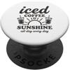 Maglietta Estiva Vacanza Al Mare Sole Re Maglietta Estiva Vacanza Retro Beach Vintage Sun Coffee PopSockets PopGrip Adesivo