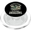 Drago Lettore Fantasy Topo Di Biblioteca Emotionally Attached To Fictional Dragons Libro Di Narrativa PopSockets PopGrip per MagSafe