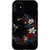 Hummingbird Apparel For Kids and Adults Custodia per iPhone 11 Colibrì Fiori Rose Gigli Uccello Botanico