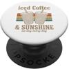 Maglietta Estiva Vacanza Al Mare Sole Re Maglietta Estiva Vacanza Retro Beach Vintage Sun Coffee PopSockets PopGrip Adesivo