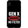 Gen X Vibe Collective Custodia per iPhone XS Max Avviso Gen X Nessun filtro Generazione X Attitude