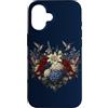 Hummingbird Apparel For Kids and Adults Custodia per iPhone 16 Colibrì Patriottico Floreale Rosso Bianco Blu Giardino