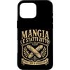 Funny Italia Cannoli Commandments Men Wo Custodia per iPhone 16 Pro Max Mangia E Statti Zitto Cannoli Cibo Italiano Umorismo Vintage