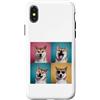 Shiba Inu Puppy Lover PS Custodia per iPhone X/XS Shiba Inu Pet Face Portrait Photobooth con occhiali da sole