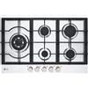 LG CBGZ3016S PIANO COTTURA 75CM 5F INOX GRIGLIE GHISA ACC. SOTTOMANOP.