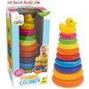 TEOREMA S.R.L. GOGO - PIRAMIDE AD ANELLI COLORATA 14.5X29 CM