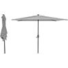 Megaofferte Ombrellone rettangolare 3 x 2 m da giardino anti UV terrazzo o spiaggia grigio