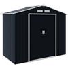 Outsunny Capanno Casetta da Giardino in Lamiera Utensili con Porta Scorrevoli