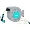Outsunny Avvolgitubo Automatico a Muro e Portatile 30+2 m con Blocco e 7 Getti